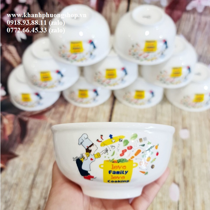 [HCM]bộ 10 chén sứ cao cấp - bộ 10 chén sứ