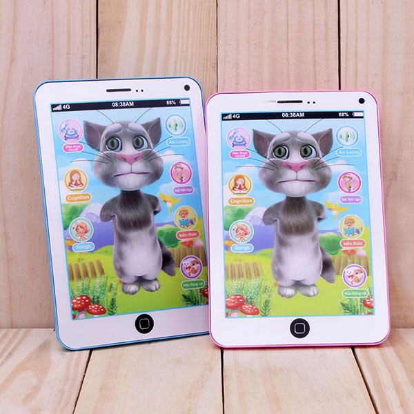 Vỉ đồ chơi Ipad mèo Tom Cat 3D thông minh dùng pin có nhạc