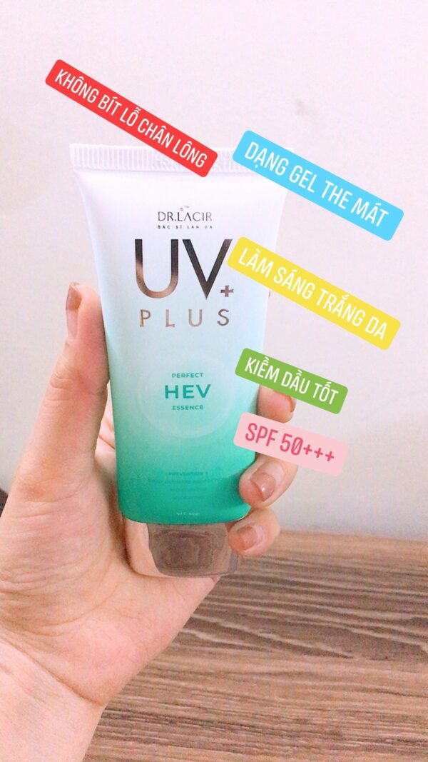 Kem Chống Nắng Sinh Học Dr Lacir SPF 50++ UV PLUS (Bảo Vệ Da Khỏi Tia HEV)