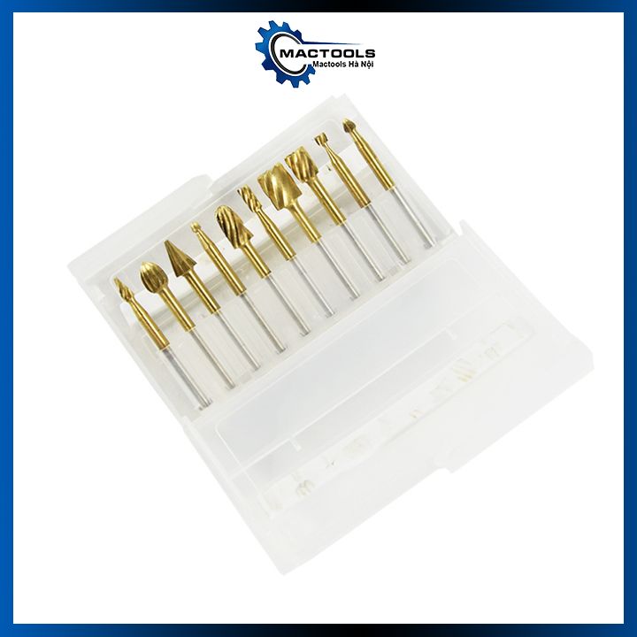 Bộ 10 mũi phay gỗ mạ titan tốc độ cao