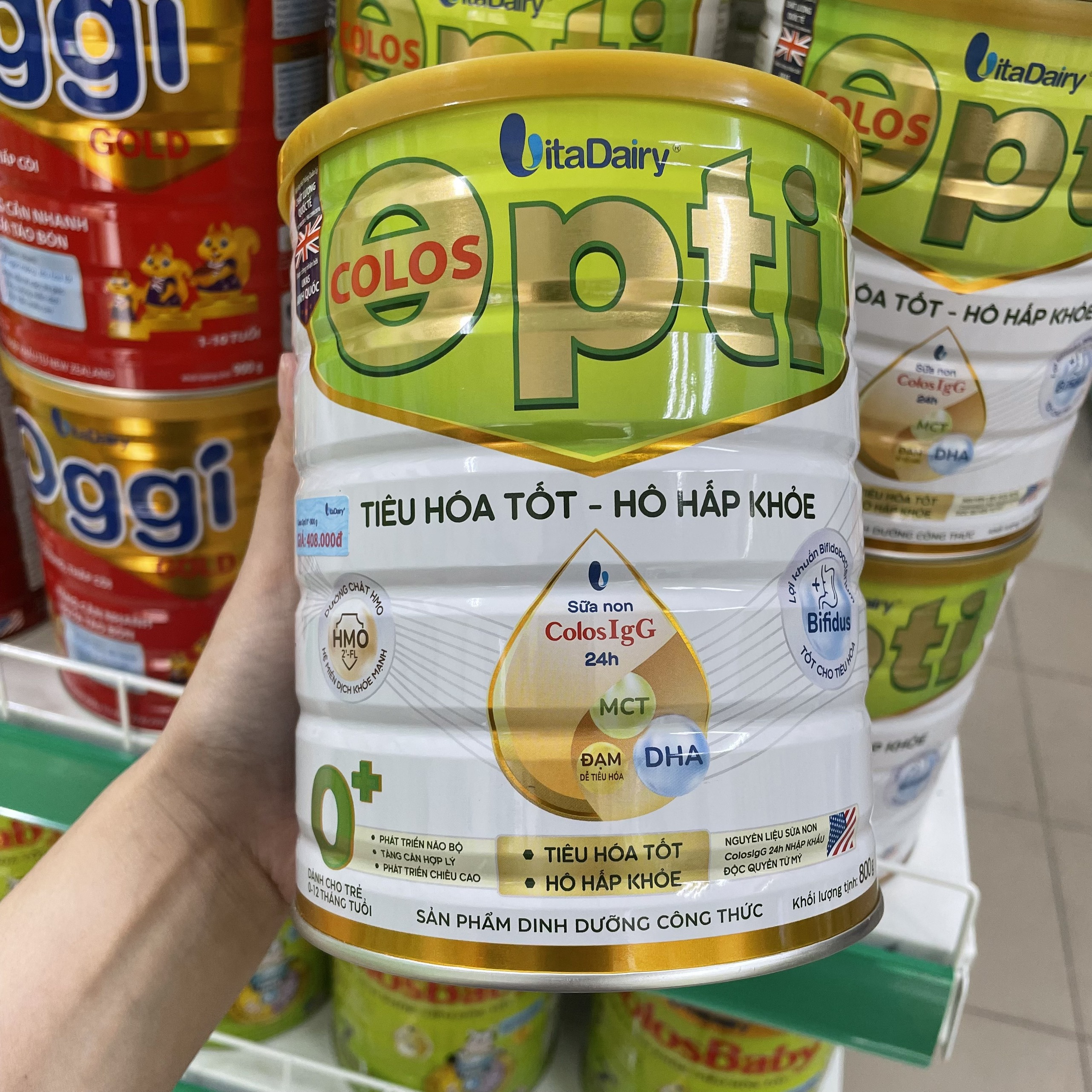 [Hỏa Tốc, Có Tích Điểm] Sữa Non Colos Opti 0+, 1+  800g (Có Quà tặng, Date Mới)