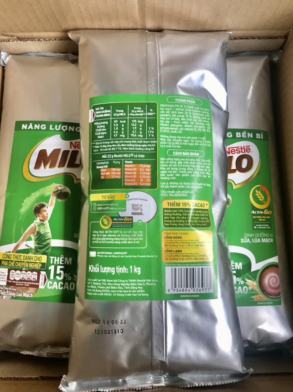 Bột Milo Nguyên Chất  Nestlé - 1kg