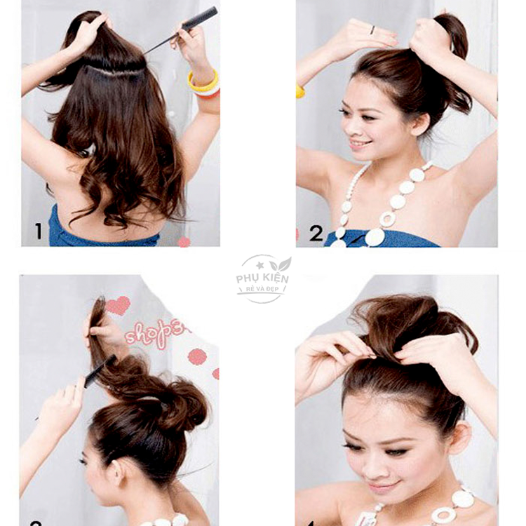 [HCM]Combo 2 lược chia tóc đuôi nhựa (Đen)