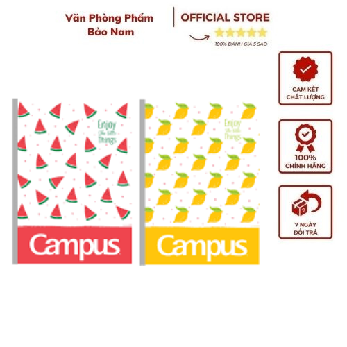 Vở Enjon Campus 120Trang - kích thước 179x 252mm Chất lượng