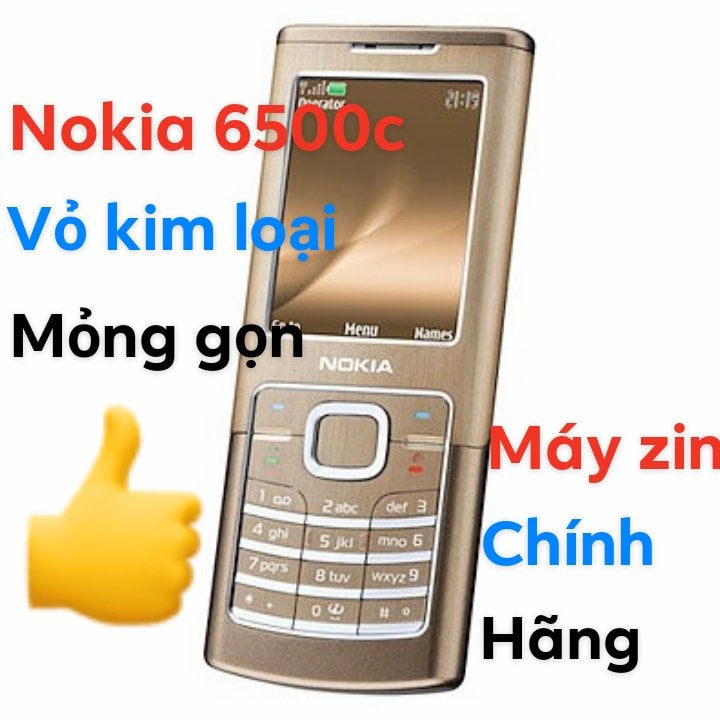NOKIA 6500c thanh /kim loại / zin đủ phụ kiện