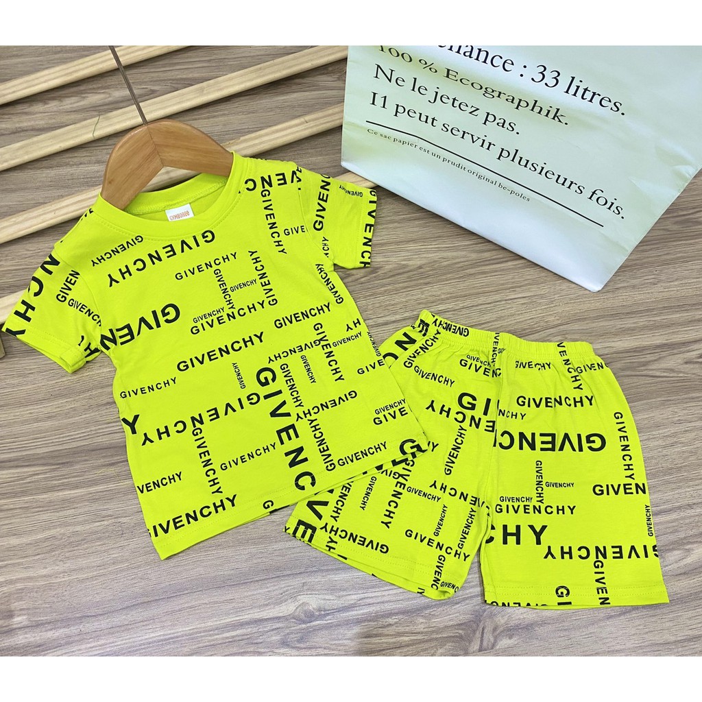 Đồ bộ bé trai cotton chạy chữ cá tính siêu hot J332