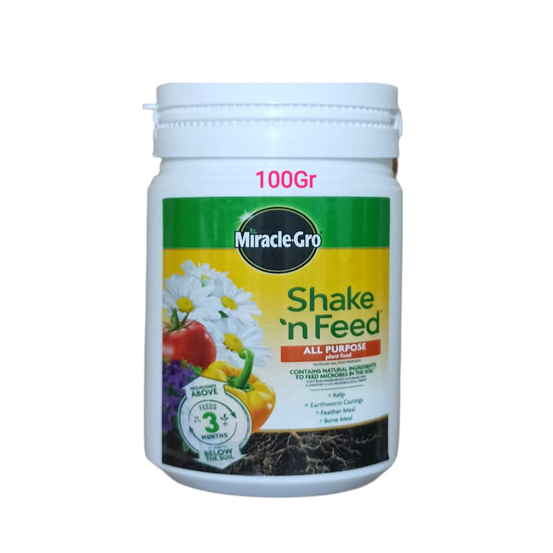 Phân Tan Chậm Miracle-Gro Shake 'N Feed All Purpose Plant Food NPK 12-4-8 lọ chiết lẻ 100gr & 200gr