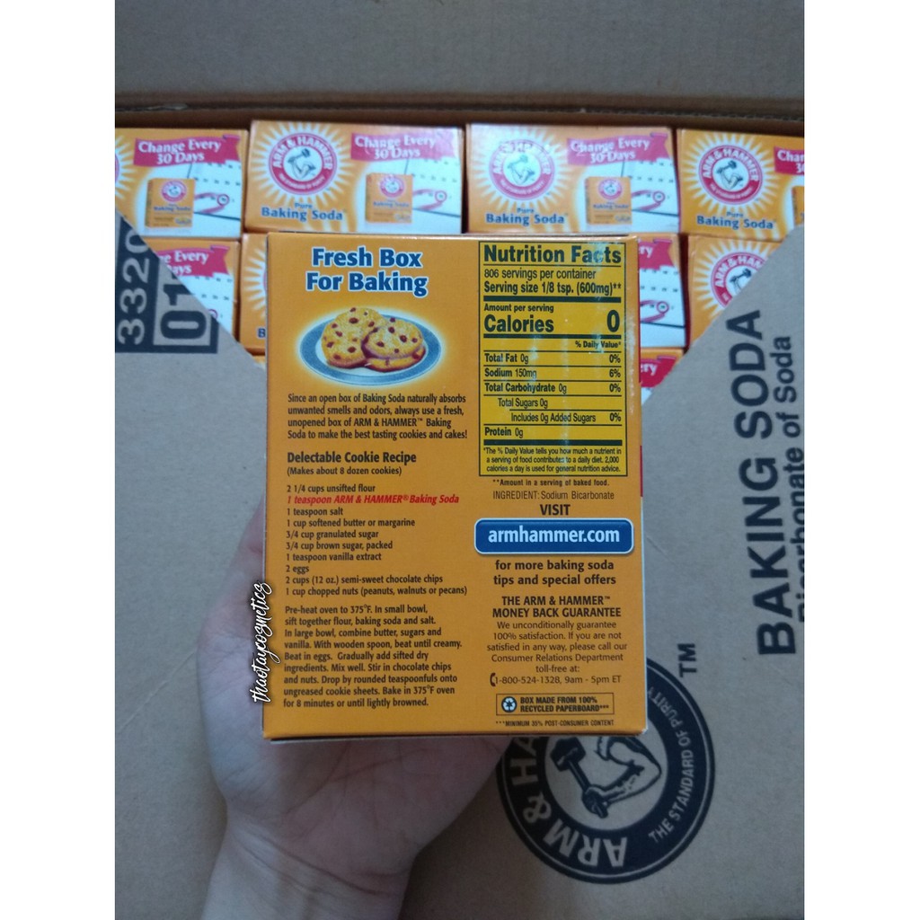 Bột Baking Soda Arm & Hammer Mỹ 454g