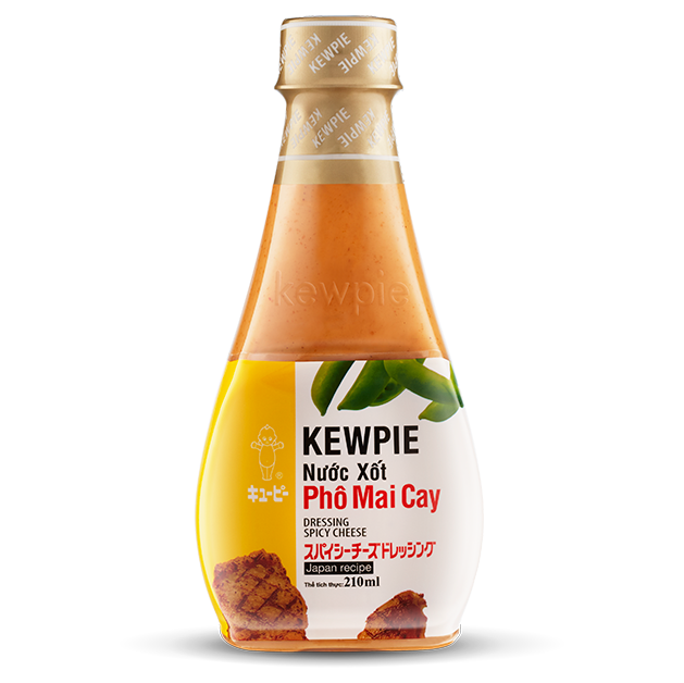 [HCM]Sốt Kewpie Dressing Spicy Cheese 210Ml