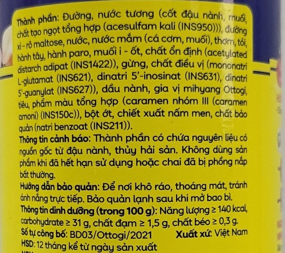 [Lọ 240g - HEO] GIA VỊ ƯỚP THỊT HEO [VN] OTTOGI Pork Marinade