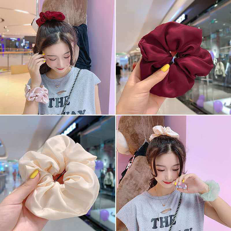 HCM Dây cột tóc Cute - họa tiết trơn dễ phối kiểu - KAShop