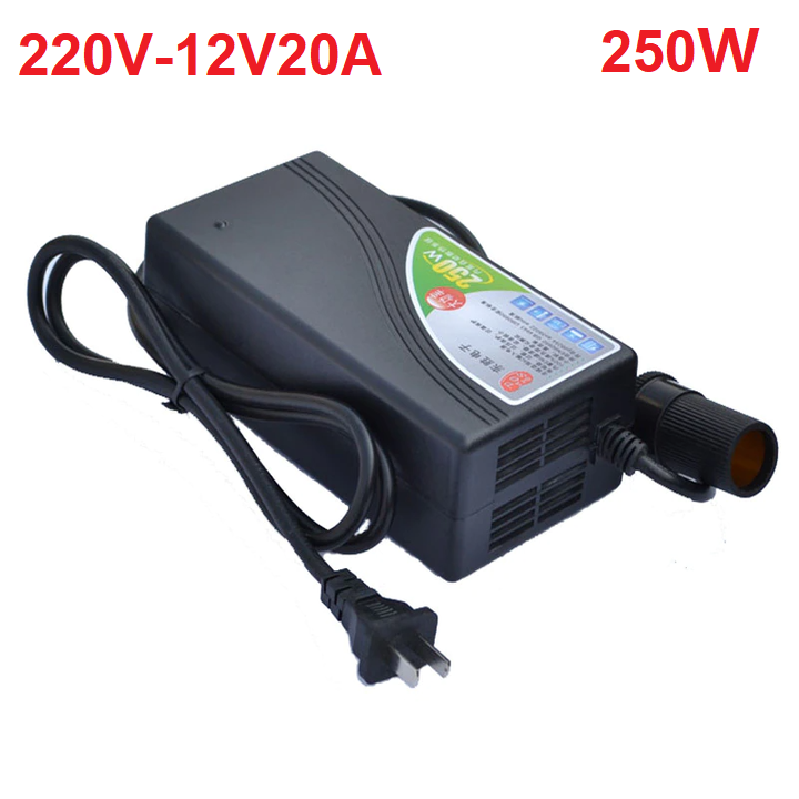 Bộ chuyển đổi nguồn 220V sang 12V-20A công suất 250W phù hợp với hầu hết tất cả các dòng máy