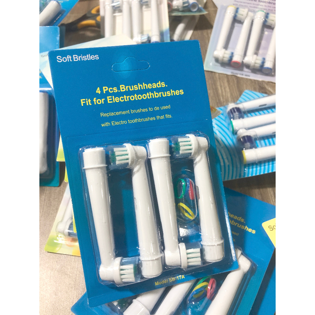 Đầu Bàn Chải Điện Oral B (Set 4 Chiếc) Người Lớn Và Trẻ Em