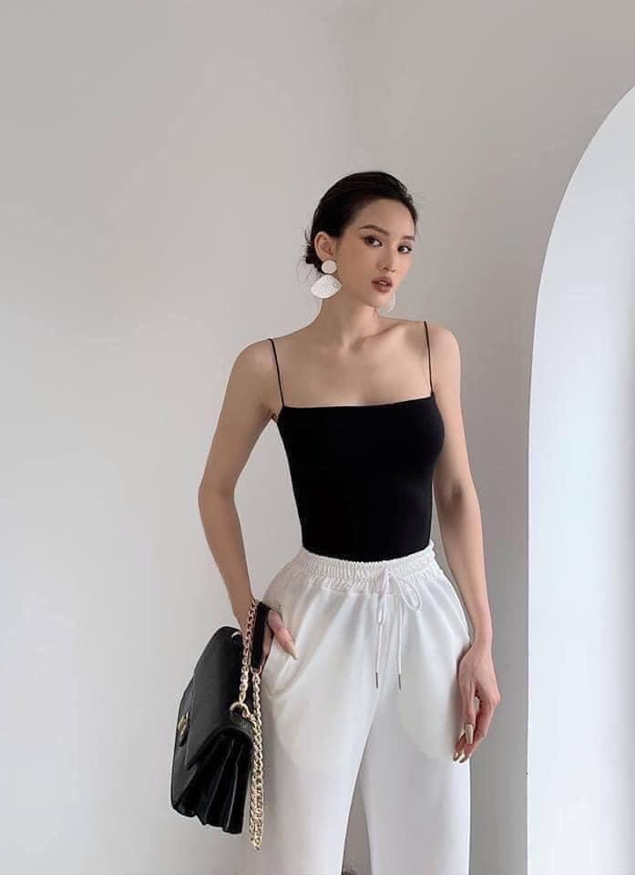 Áo 2 dây sợi bún cotton siêu xinh