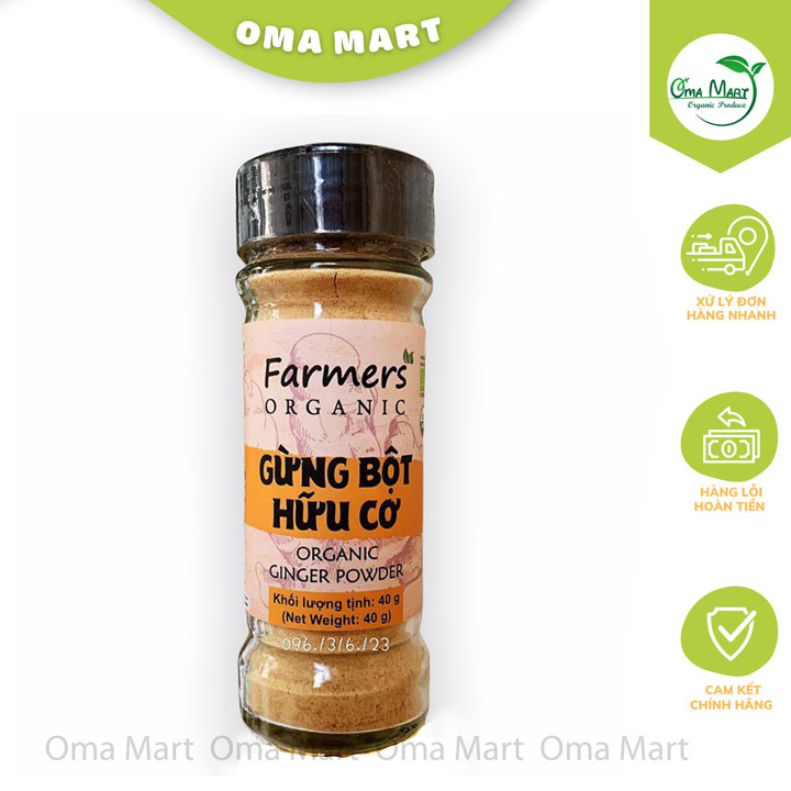Bột gừng hữu cơ Farmers 40g