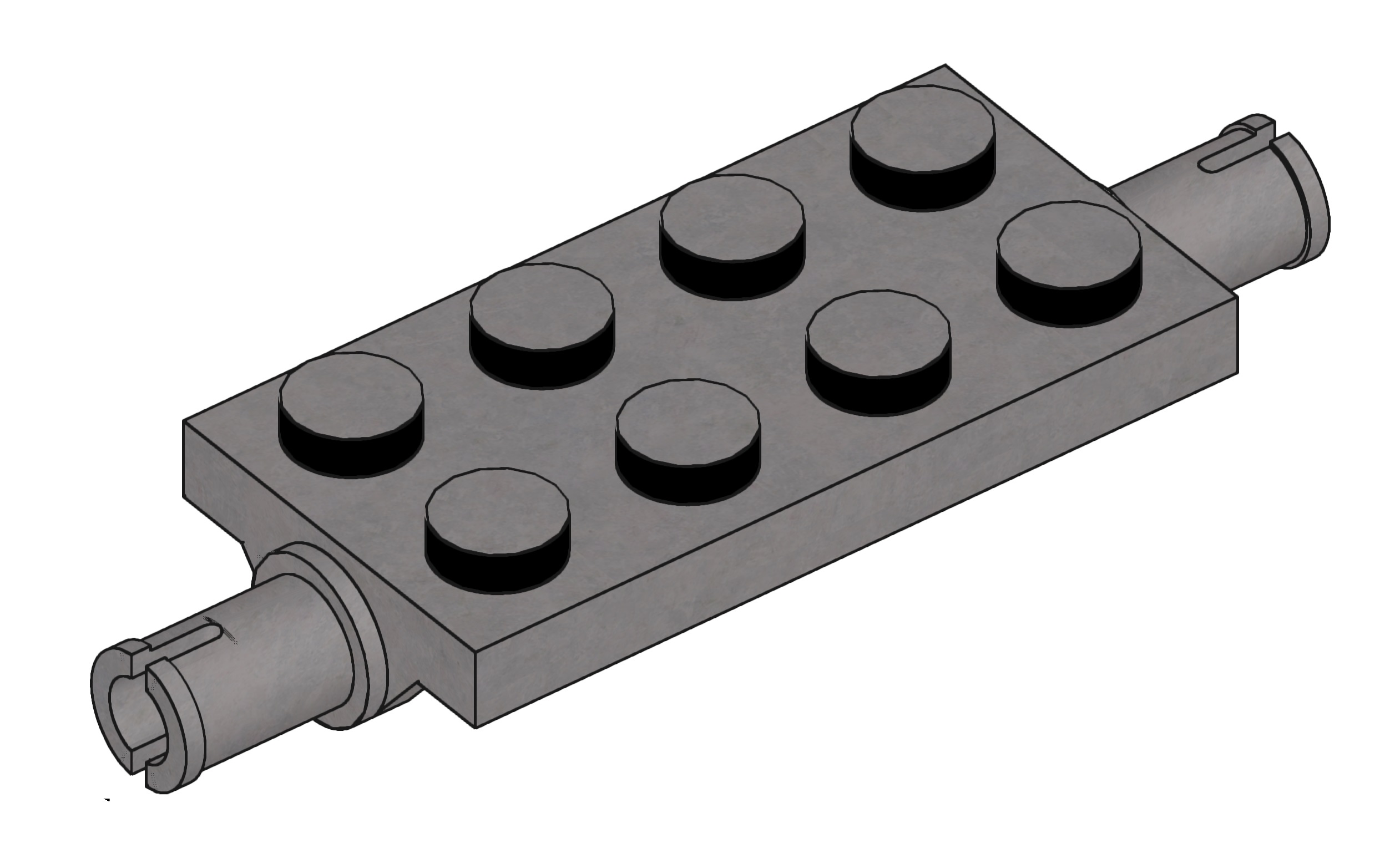 Phụ kiện Moc Lego 30157 ( 2 cái đen )