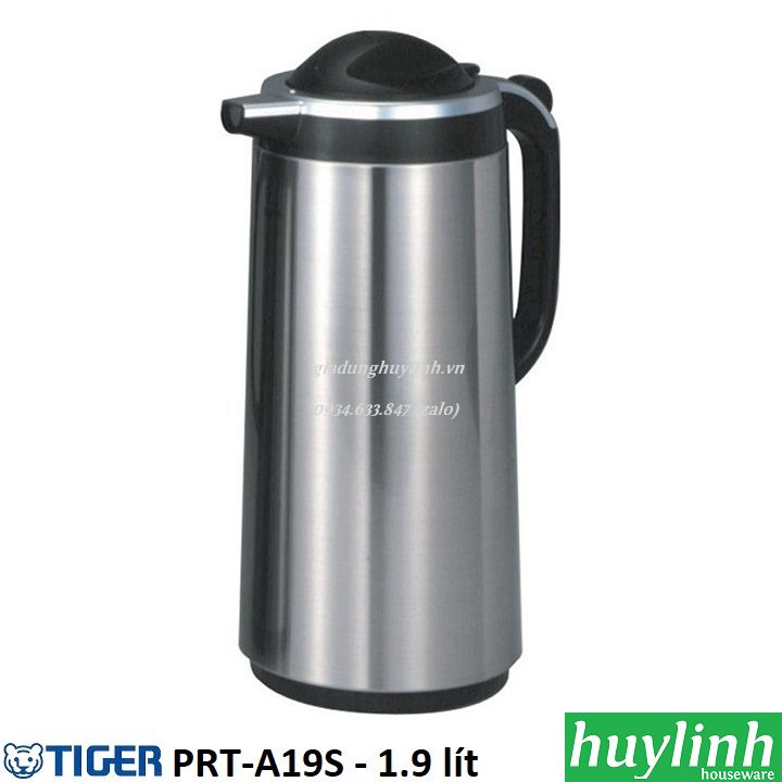 [HCM]Bình thủy chứa ruột thủy tinh Tiger PRT-A19S - 1.9 lít