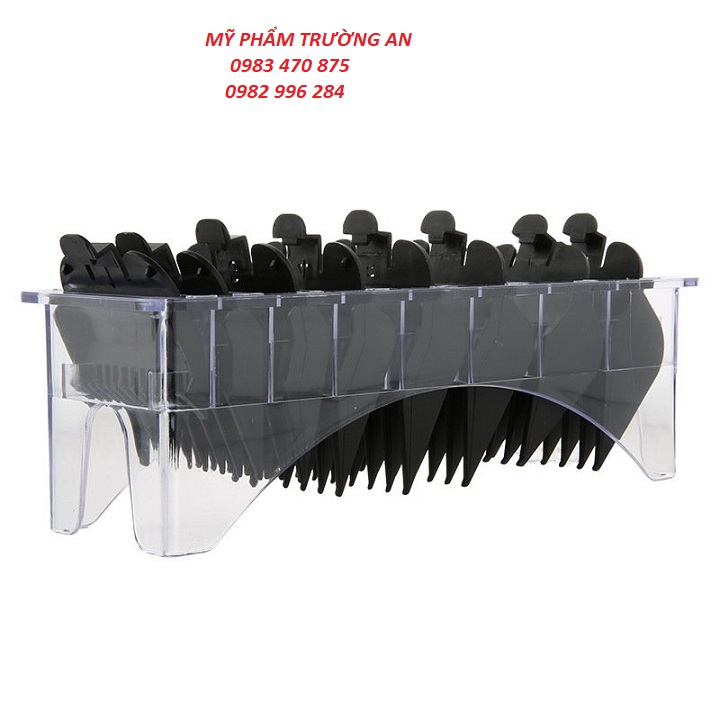 Hộp Cữ Tông Đơ 8 Món + Hộp Mica Từ 3mm tới 25mm Chất Liệu Nhựa ABS Dẻo