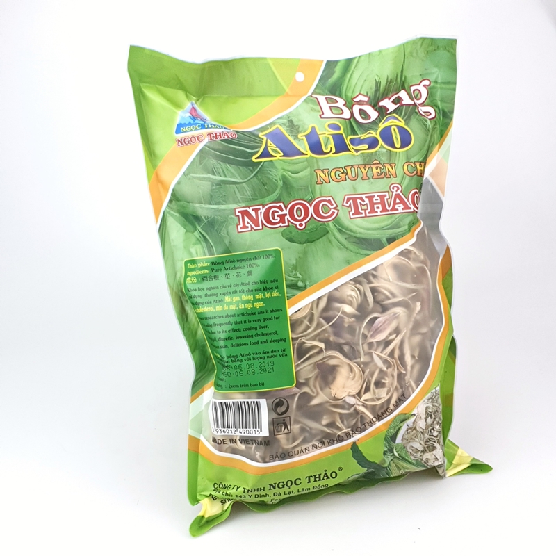 Bông Atiso sấy khô Ngọc Thảo - Loại gói 200g - Atiso nguyên chất, tốt cho sức khỏe
