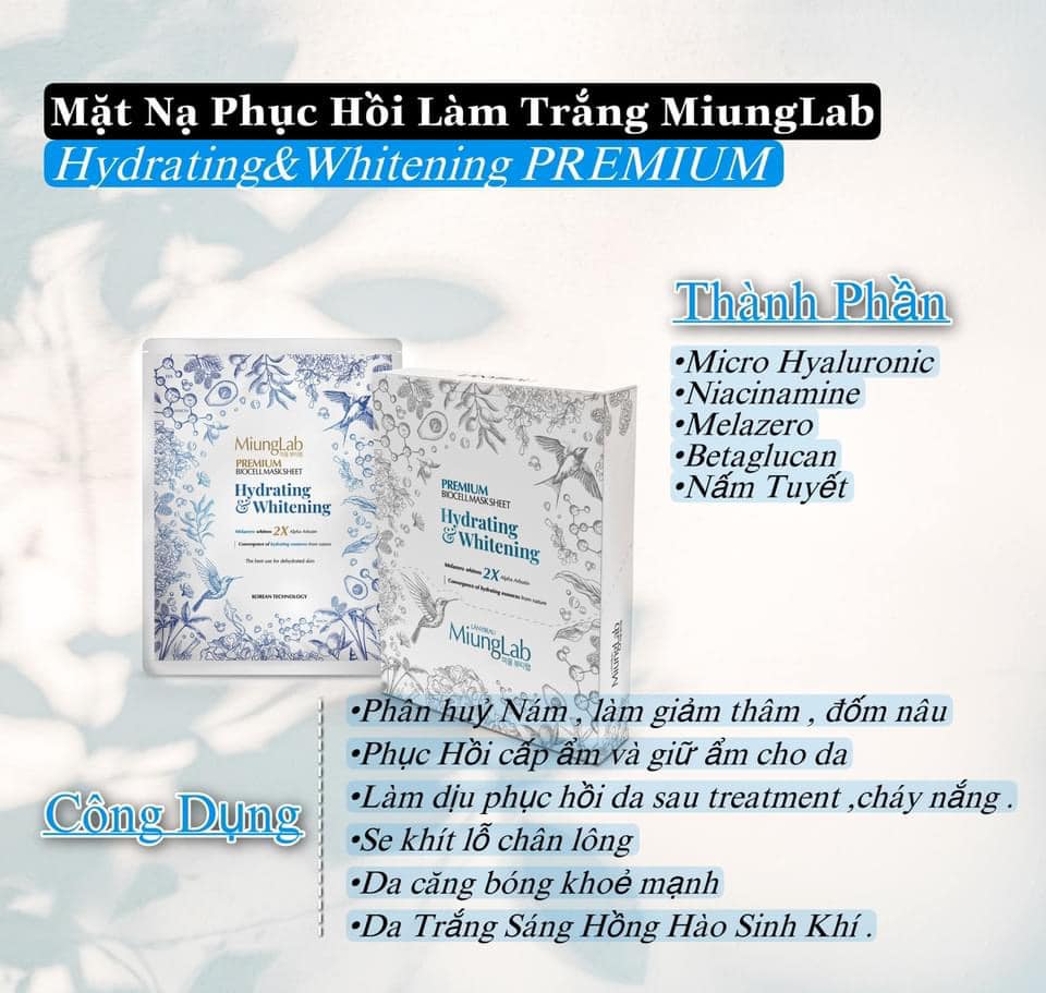 [FreeShip Max] - 1 Hộp Nạ Miunglab Premium (10 Miếng) - KhoMyPhamCT