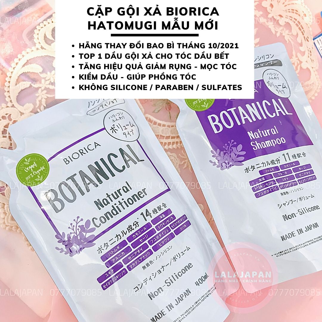Gội xả Hatomugi Nhật Bản giảm rụng mọc tóc