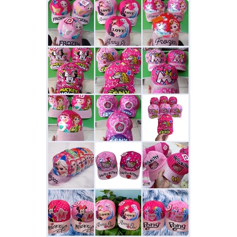 Mũ lưỡi trai mèo Kitty, công chúa Elsa, Pony, Mickey… cho bé gái cực kute