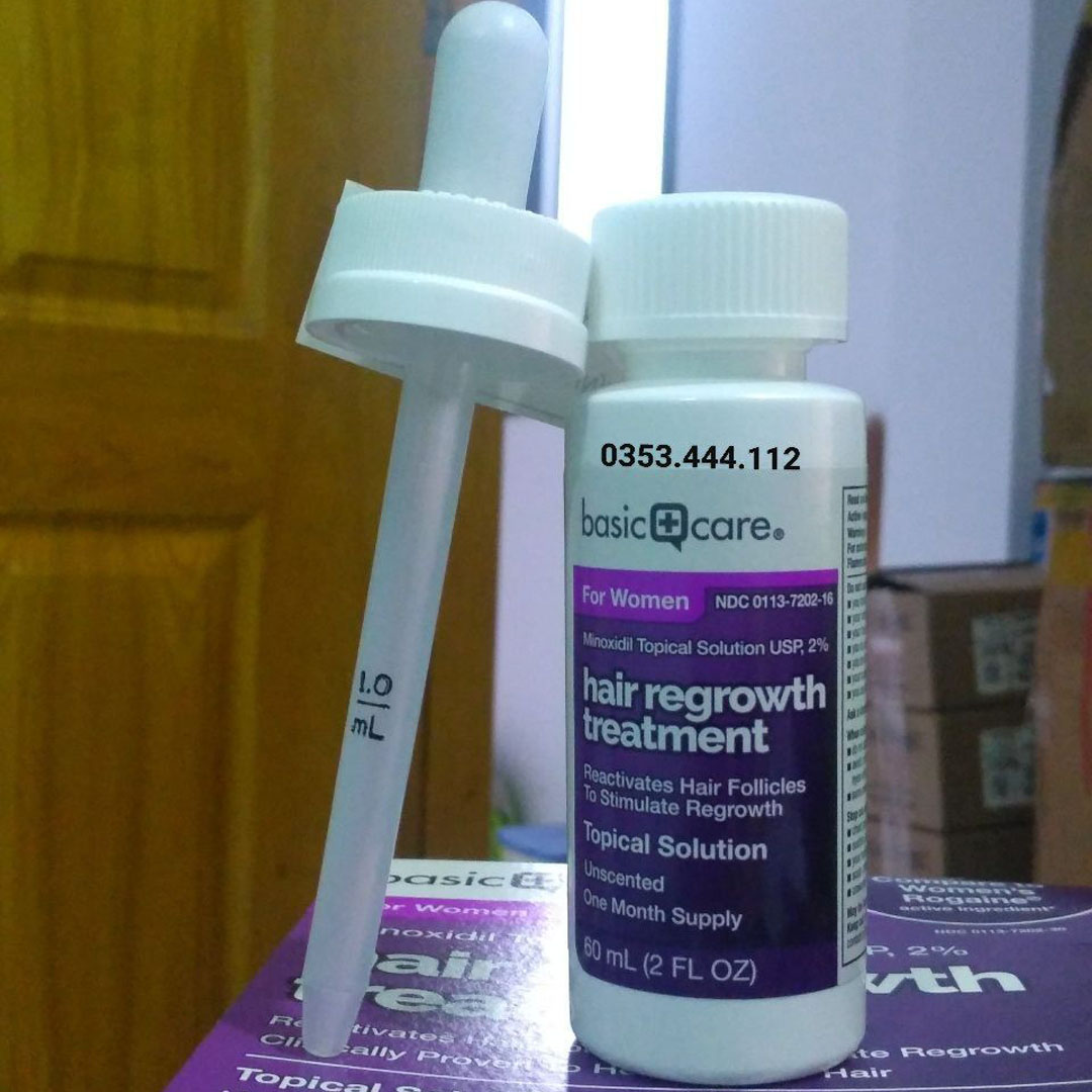 Dung dịch Mọc Tóc, Lông Mày Minoxidil 2% Cho Nữ Basic Care