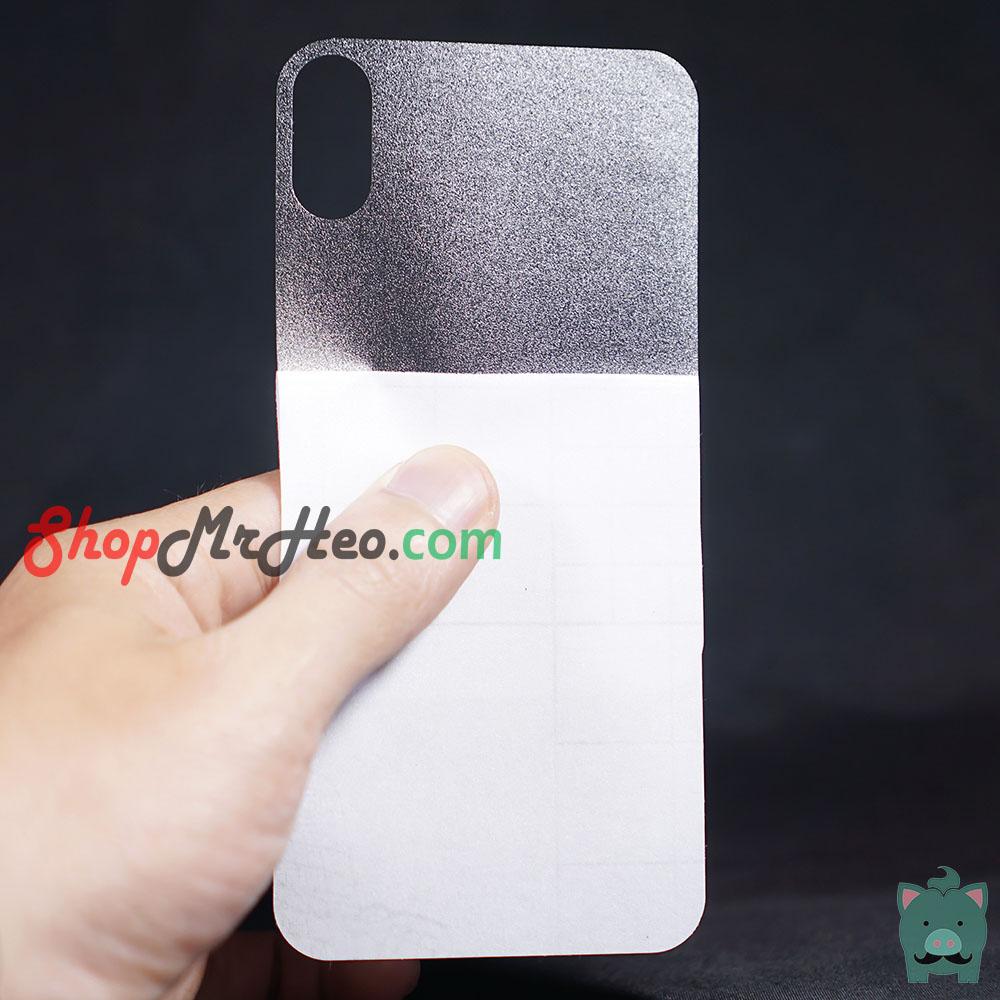 [HCM]SKin Dán Mặt Lưng Vân 3D Iphone X - Iphone XS - Iphone Xr - Iphone Xs Max (Vân carbon, nhám, hình hộp, giả da)