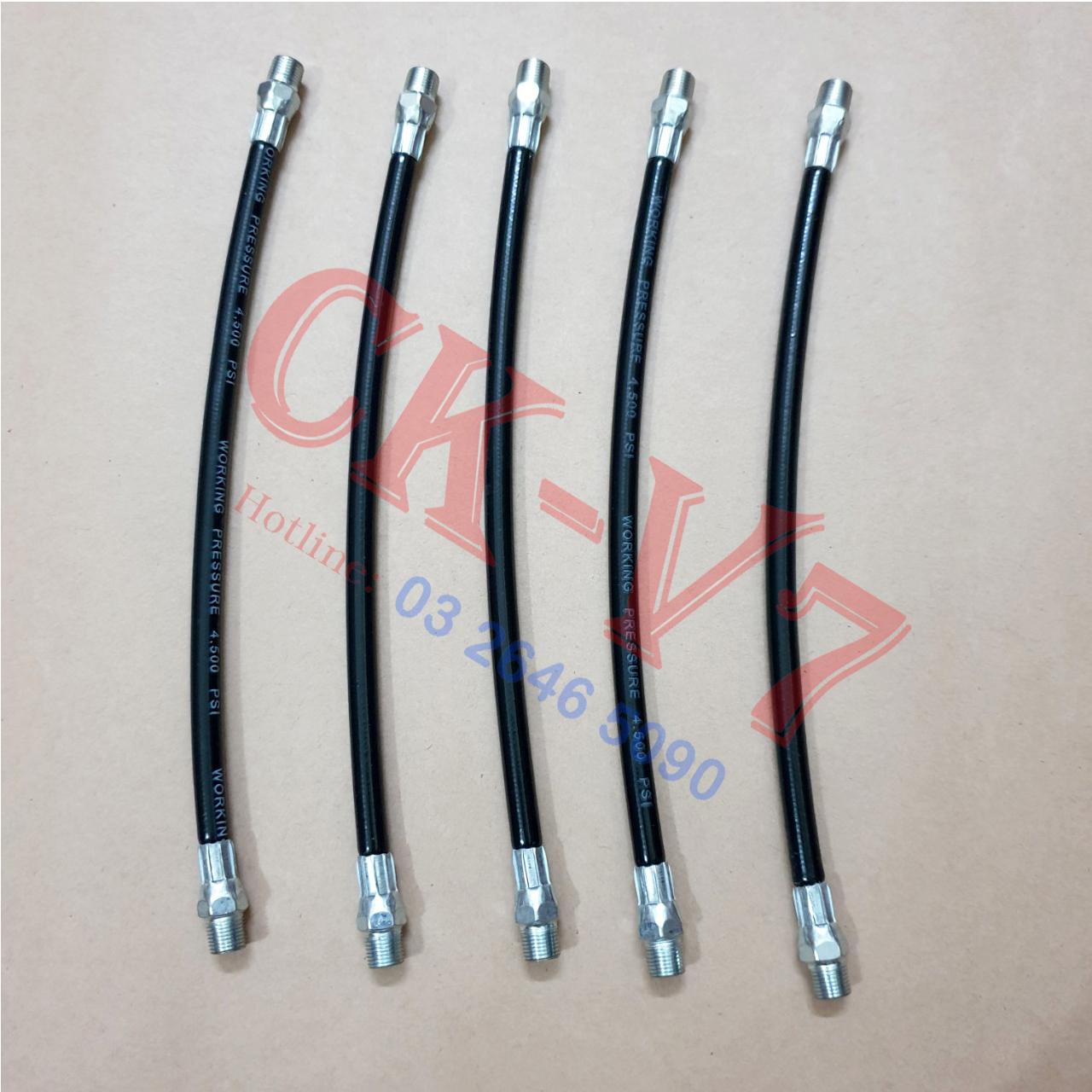 Ống dây dẫn bơm mỡ bò mềm áp lực cao M8x250