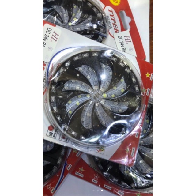 HOT-Đèn quay 7 mầu stop điện 24v