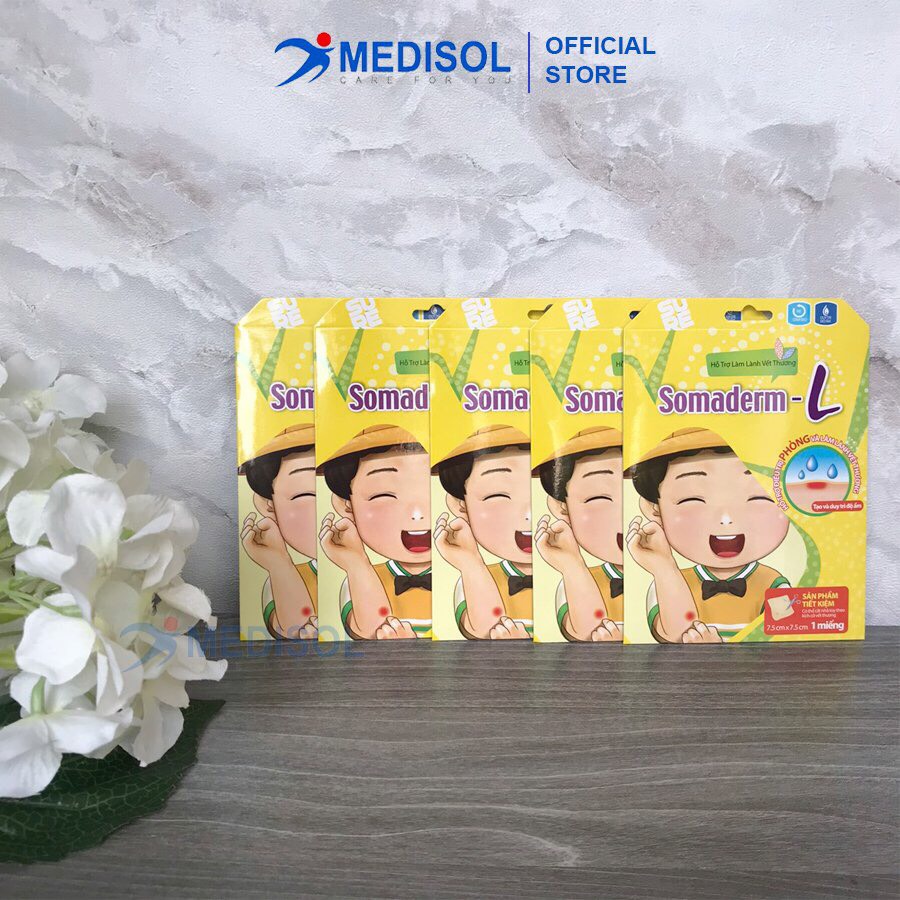 Combo Miếng Dán Mụn / Vết Thương Somaderm - L (7.5cm x 7.5cm)