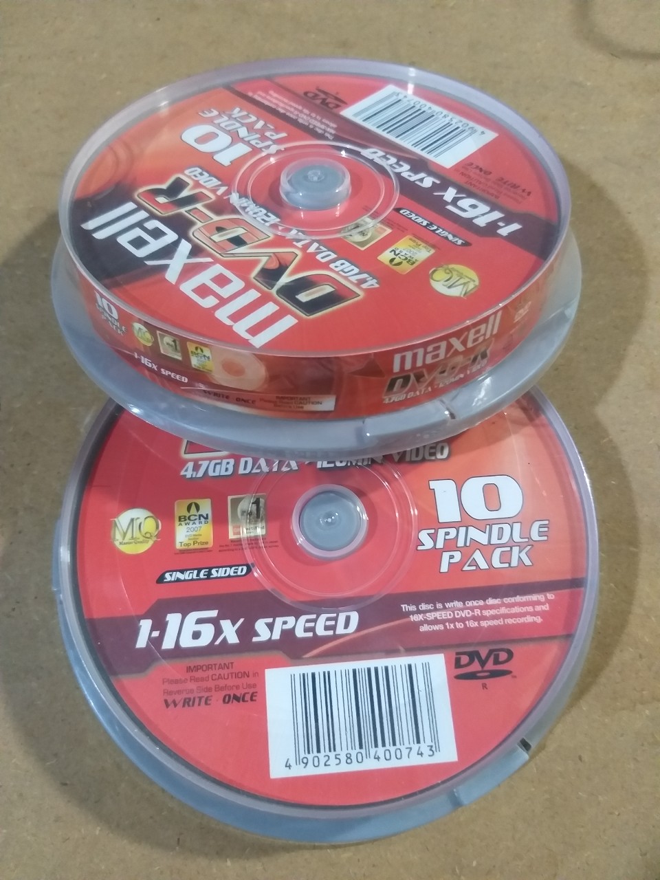 [HCM]HỘP DVD-R MAXCELL 10 ĐĨA - 4.7GB_TỐC ĐỘ 16X