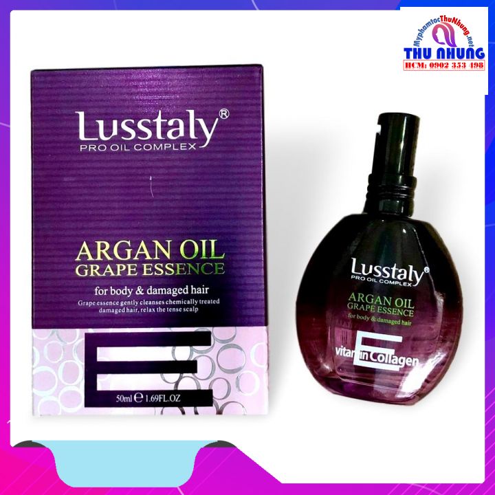 [HCM]Tinh dầu Lusstaly Argan oil cho tóc khô hư tổn 50ml