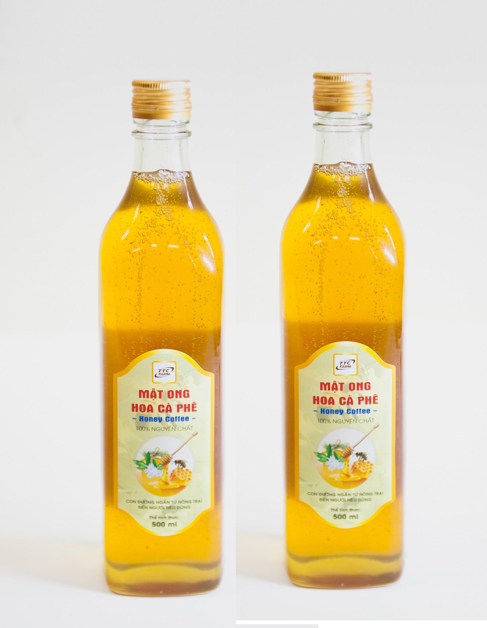 01 lít mật ong hoa cà phê (02 chai 500ml)