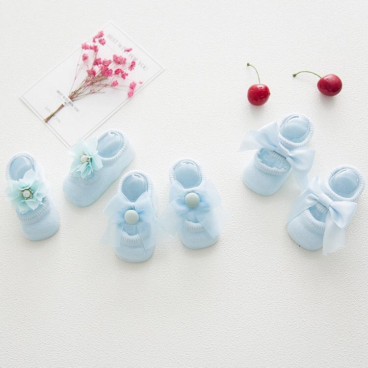 Set 3 đôi Tất hài Hàn Quốc cho bé 0-18m