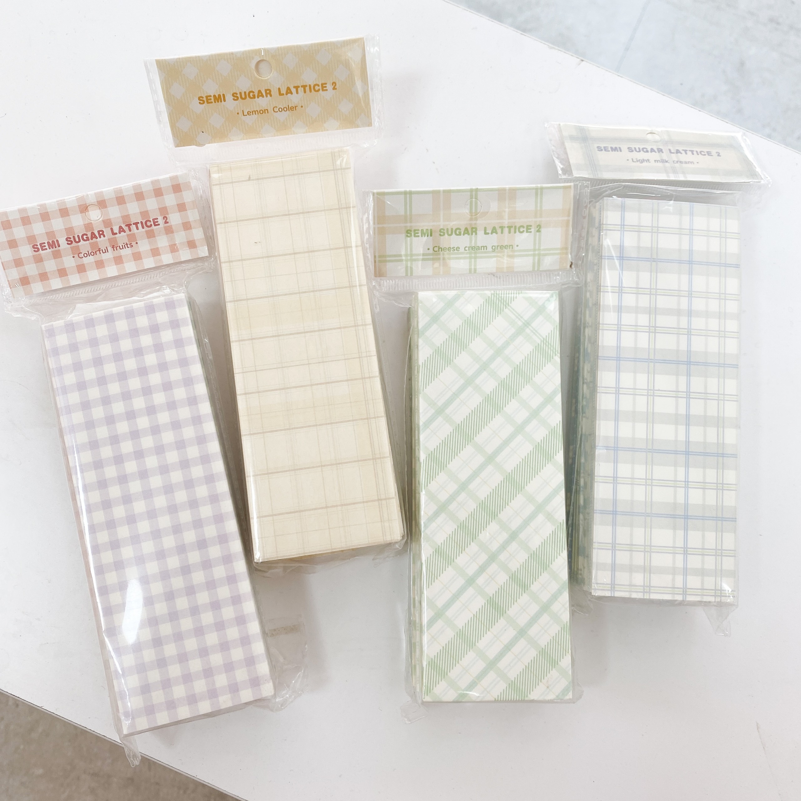 Giấy Note Caro Plaid Colorful Nhà Cam