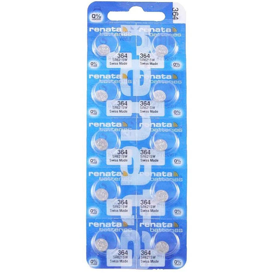 Pin đồng hồ Thụy Sỹ RENATA 364 SR621SW dành cho đồng hồ kim 3 kim (Loại tốt - Giá bán theo số viên)