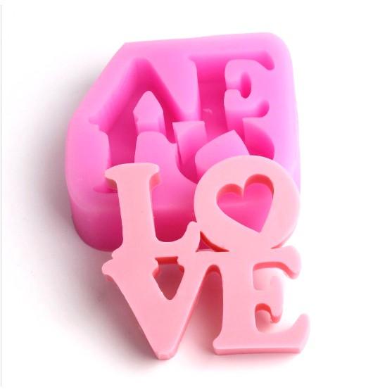 Khuôn rau câu silicon 4d love
