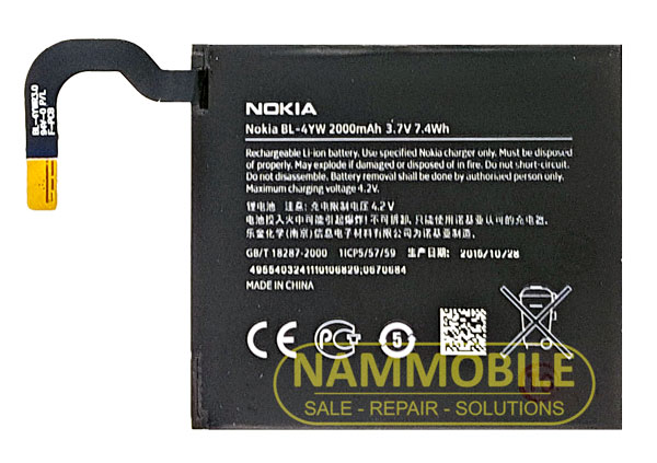 Pin nokia lumia 925 bl-4yw 2000mah zin + tặng siu dán pin + freeship