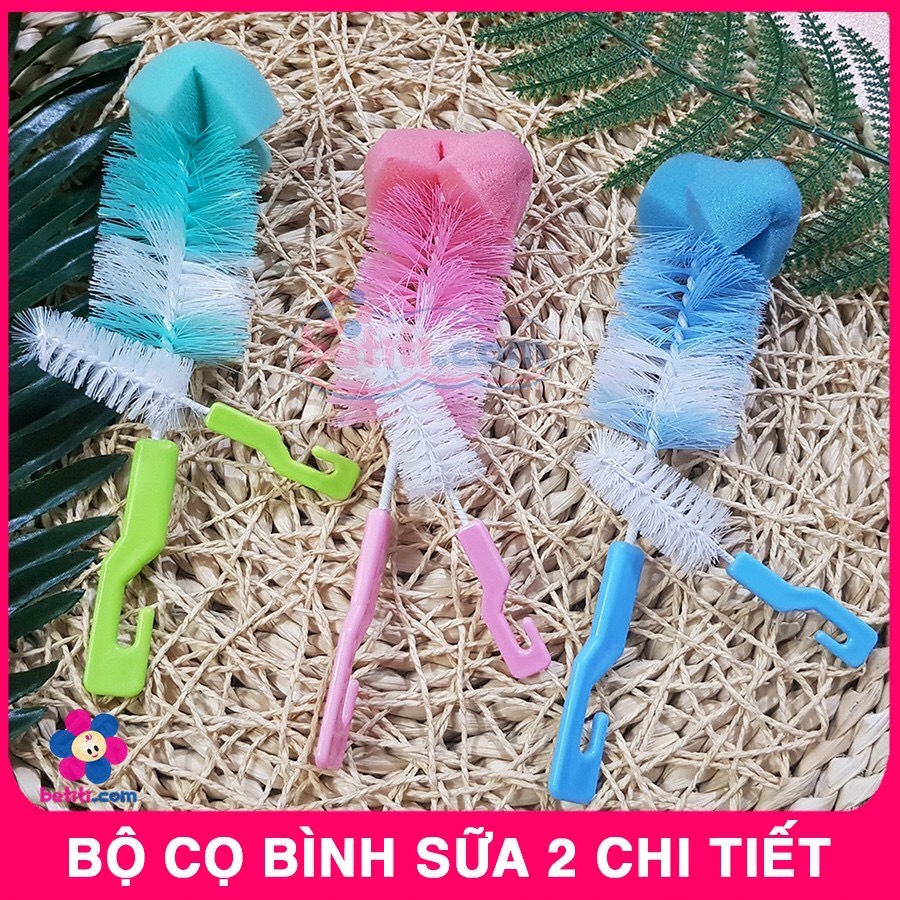 Bộ Cọ Rửa Bình Sữa và Núm ti 2 Chi Tiết