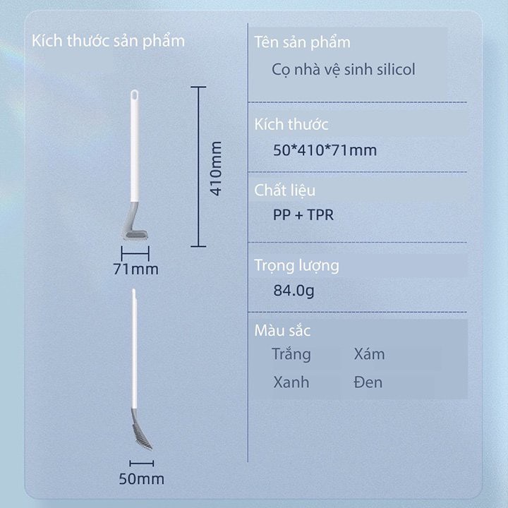 Cọ chà rửa tolet, nhà vệ sinh bằng Silicon