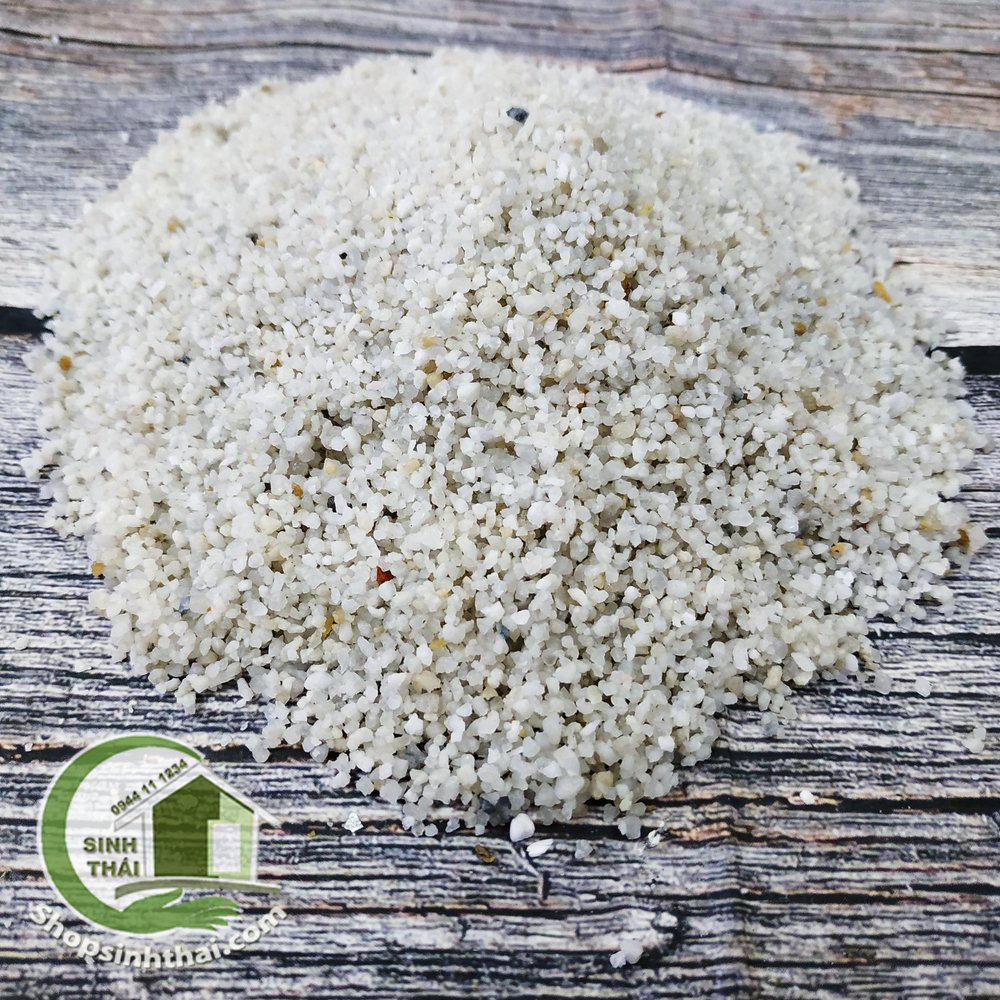 [HCM]1kg đá sỏi màu trắng mini - đá trang trí trồng cây - trang trí bể cá - sân vườn