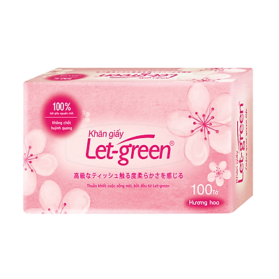 Khăn giấy hộp Let-Green 160 tờ