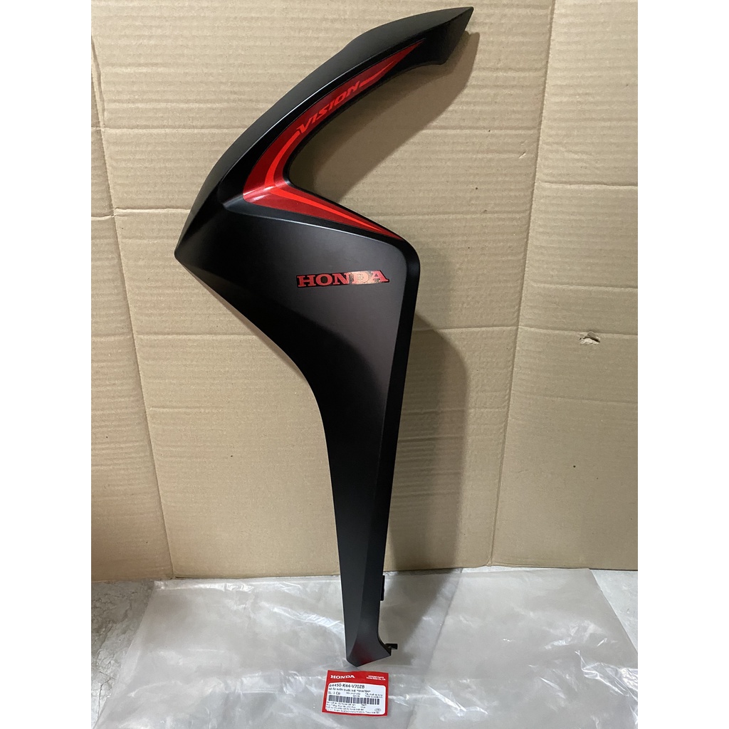 Cánh yếm bên trái - bửng yếm honda vision năm 2016-2018-2020 màu đen nhám. 64450k44v70zb