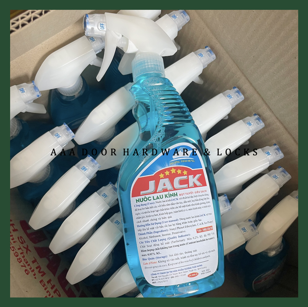 Nước lau kính JACK 650ml - Nước Rửa Kiếng siêu sạch