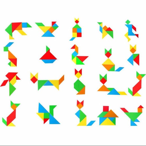 Bộ ghép trò chơi trí uẩn tangram