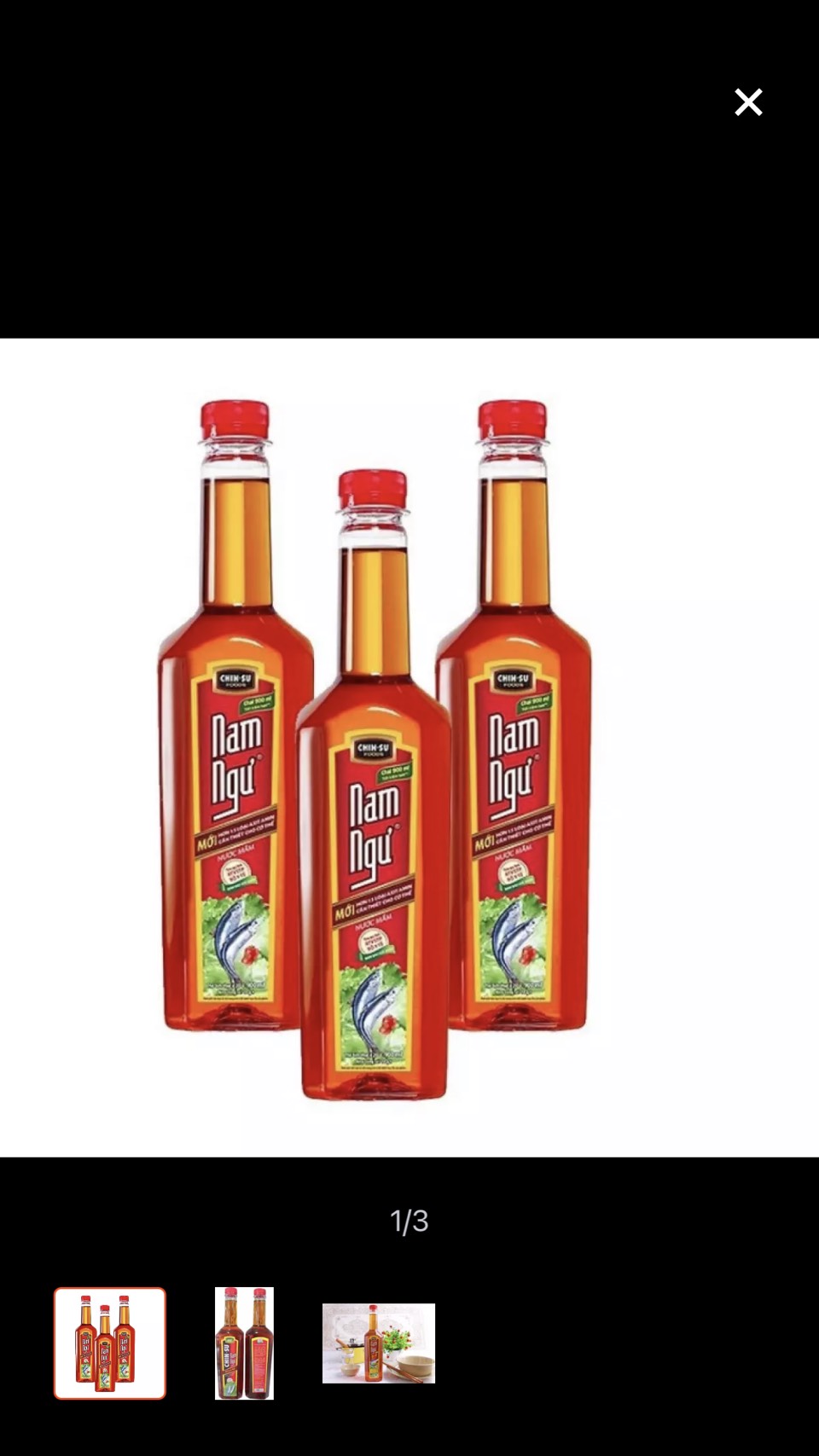 COMBO 3 CHAI NƯỚC MẮM NAM NGƯ 3IN1 900ML