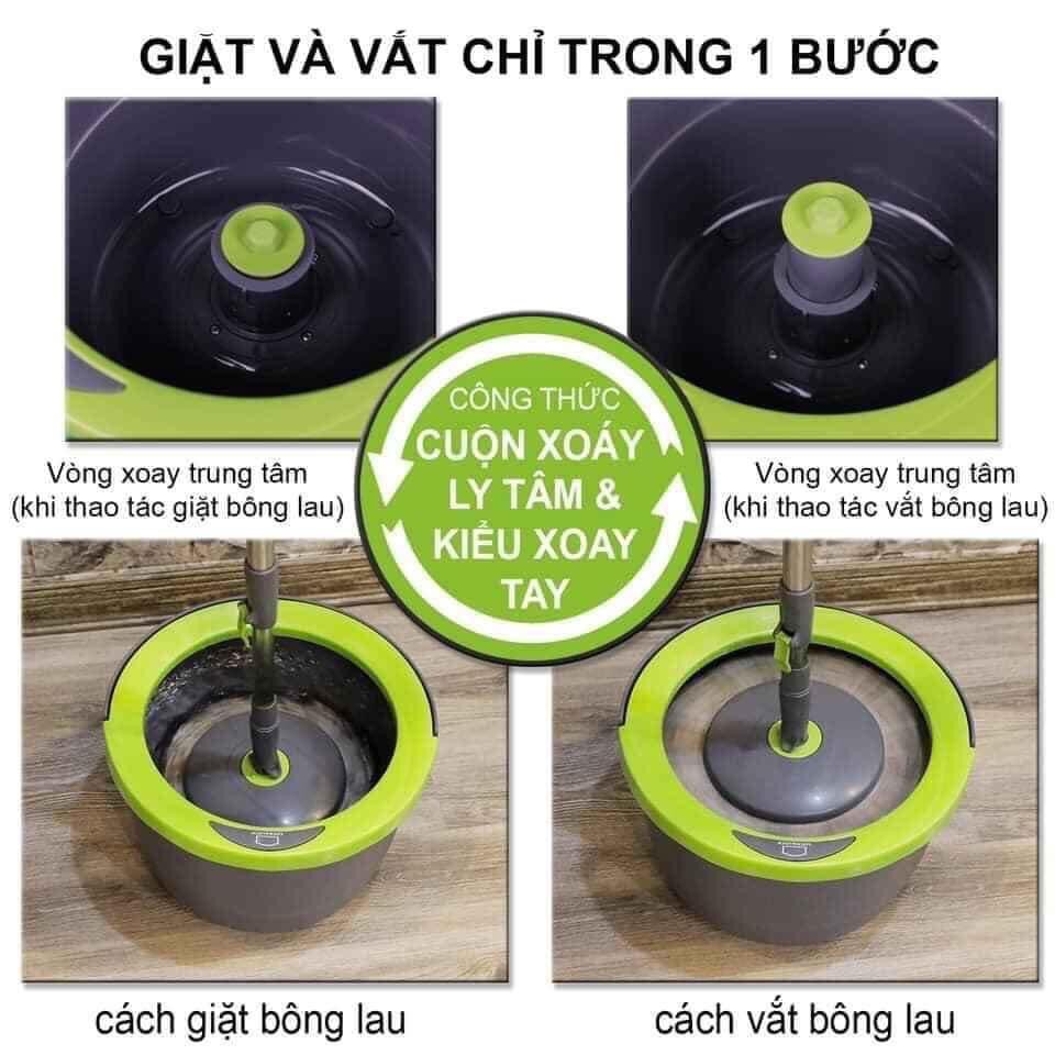 CÂY LAU NHÀ 360 ĐỘ MINI LOCK&LOCK