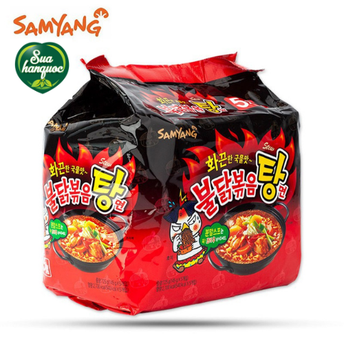 Lốc 5 Gói Mì Gà Cay Nước Samyang (lốc 5 gói)