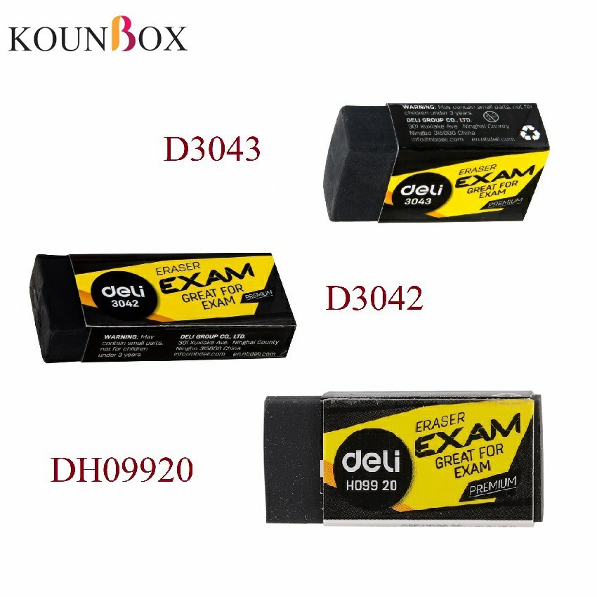 Gôm tẩy đen deli 3043/3042